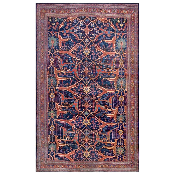 Antique Persian Bijar Rug